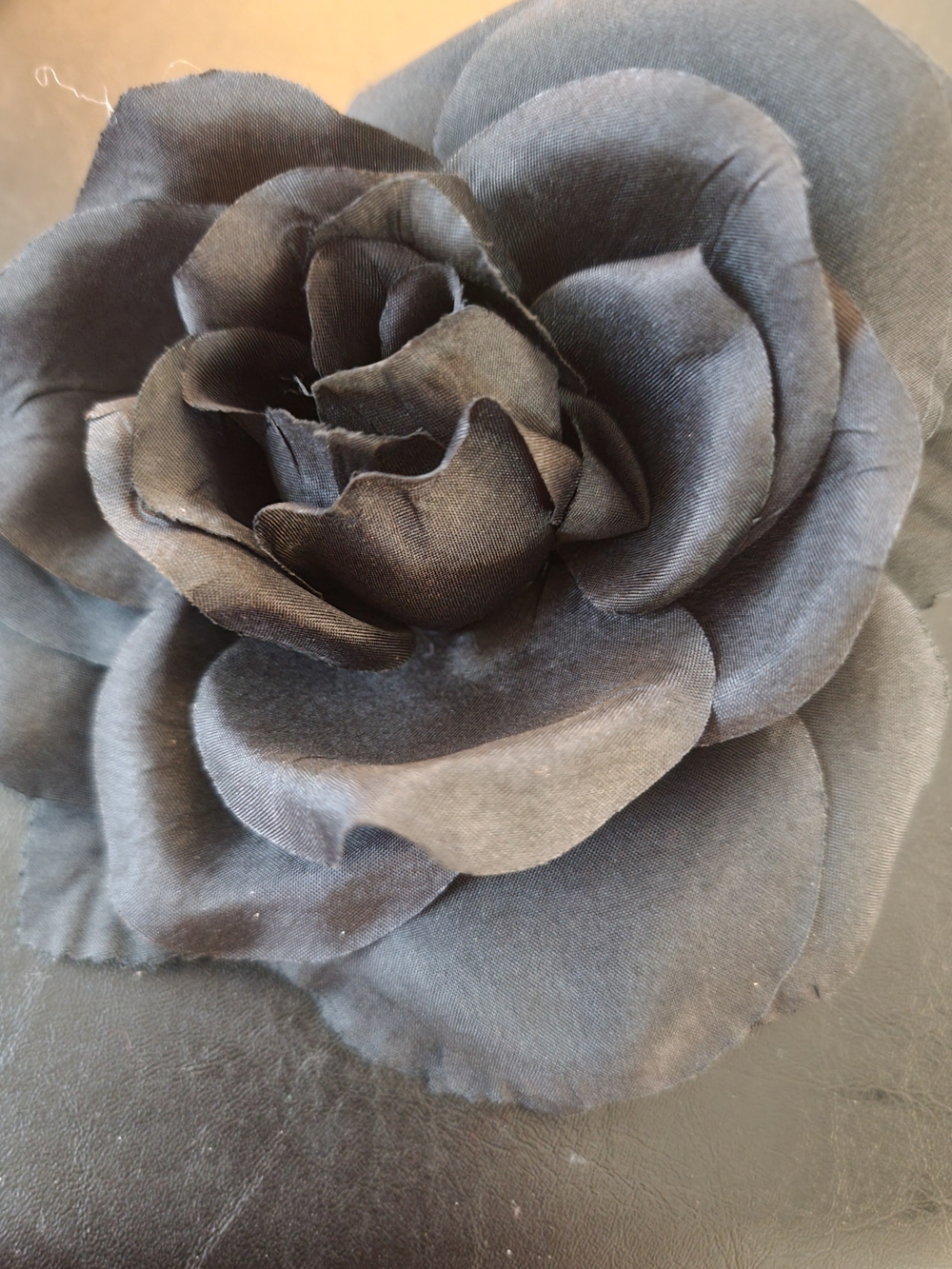Torrid Black Fabric Rose Accent Flower -Pin